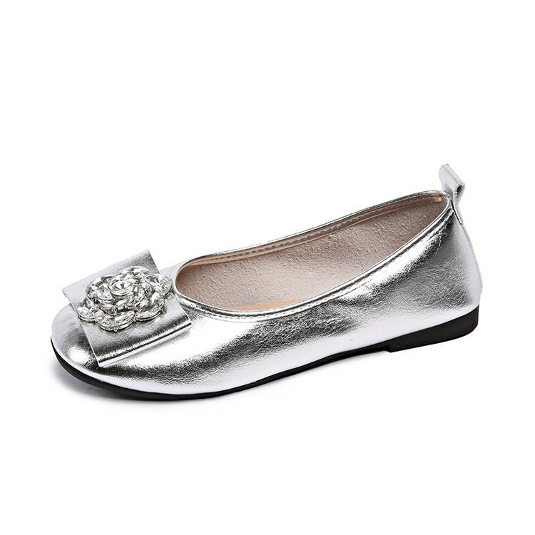 Damen Ballerinas mit eleganter Schleifenverzierung und funkelndem Schmuck R&B