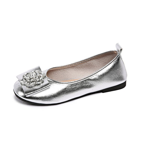 Damen Ballerinas mit eleganter Schleifenverzierung und funkelndem Schmuck R&B
