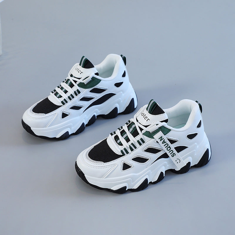 Damen Sportliche Sneakers mit futuristischem Design und atmungsaktiven Einsätzen R&B