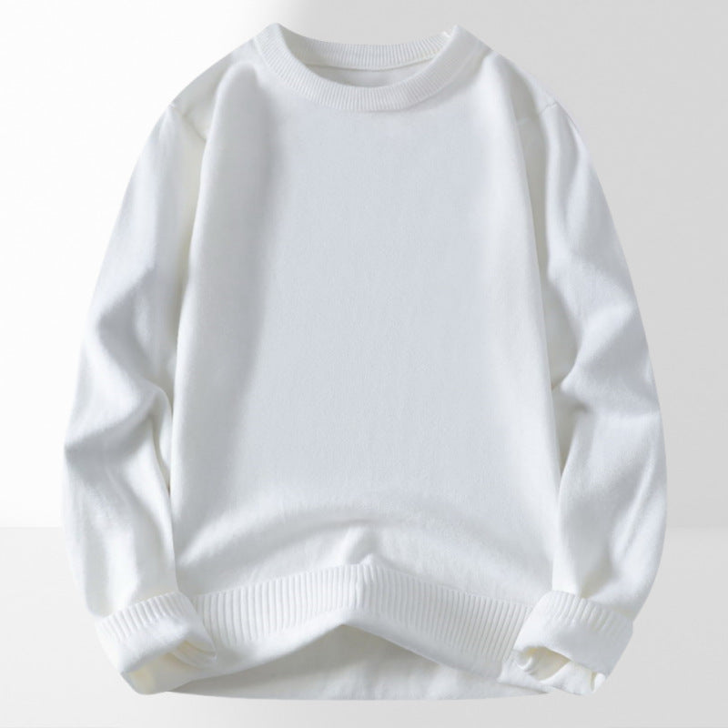 Damen bequemer und eleganter Rundhalsausschnitt Pullover R&B