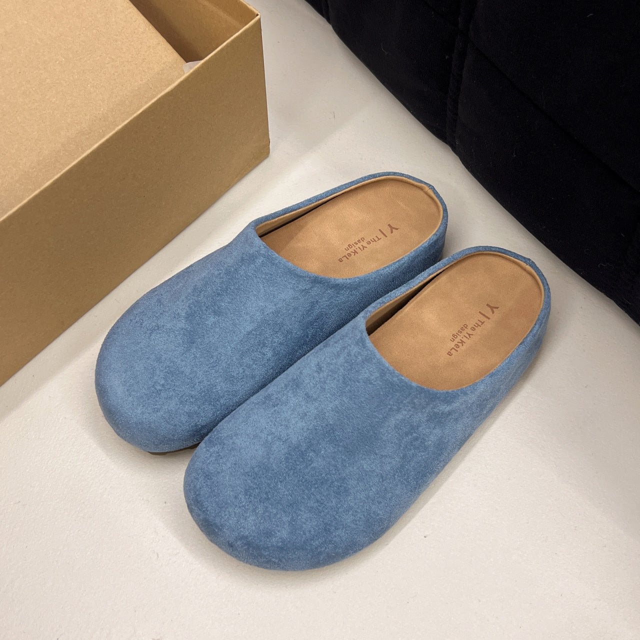 Damen Komfortable Clogs aus hochwertigem Wildleder R&B