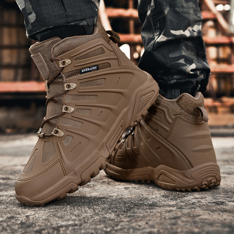 Herren taktische Schuhe mit hoher Knöchelsupport und rutschfester Sohle R&B