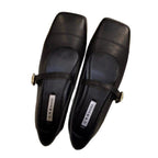 Damen elegante Mary Jane Ballerinas mit modischem Metallakzent R&B