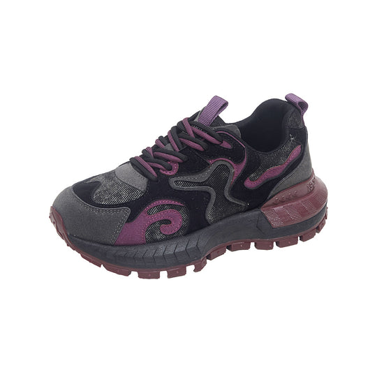 Damen sportliche Sneakers mit modernem Design und robustem Sohlenprofil R&B