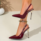 Damen Slingback High Heels R&B