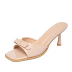 Damen elegante Slingback-Sandalen mit stilvollem Schleifendesign R&B