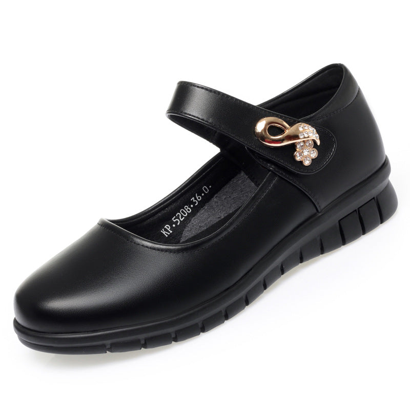 Damen Komfortable Mary Jane Ballerinas mit Schmuckdetail R&B