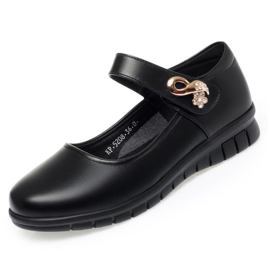 Damen Komfortable Mary Jane Ballerinas mit Schmuckdetail R&B