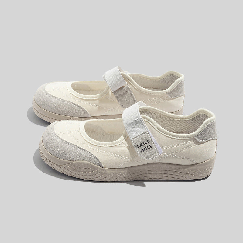 Damen Modische Freizeit-Schuhe mit Klettverschluss und ergonomischer Sohle