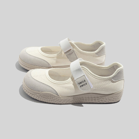 Damen Modische Freizeit-Schuhe mit Klettverschluss und ergonomischer Sohle R&B