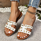 Damen Clogs mit auffälligem Nieten-Design und komfortabler Fußbettung R&B
