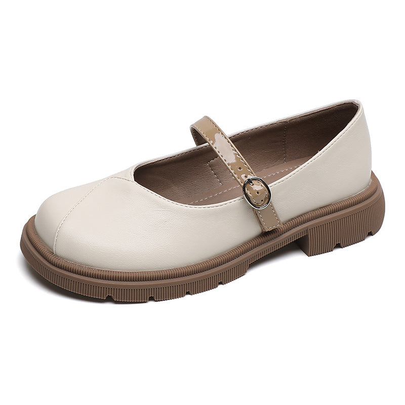 Damen Mary-Jane Ballerinas mit praktischem Riemen und stabiler Sohle