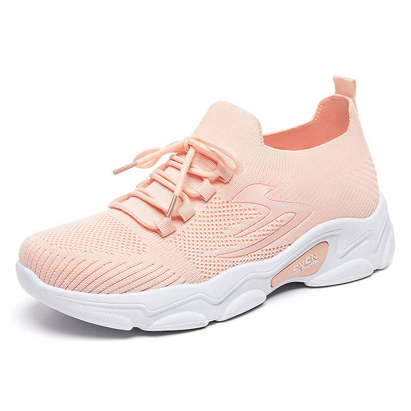 Damen Schnürfreizeitschuhe mit atmungsaktivem Mesh-Obermaterial