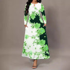 Damen Maxikleid mit floralen Mustern R&B