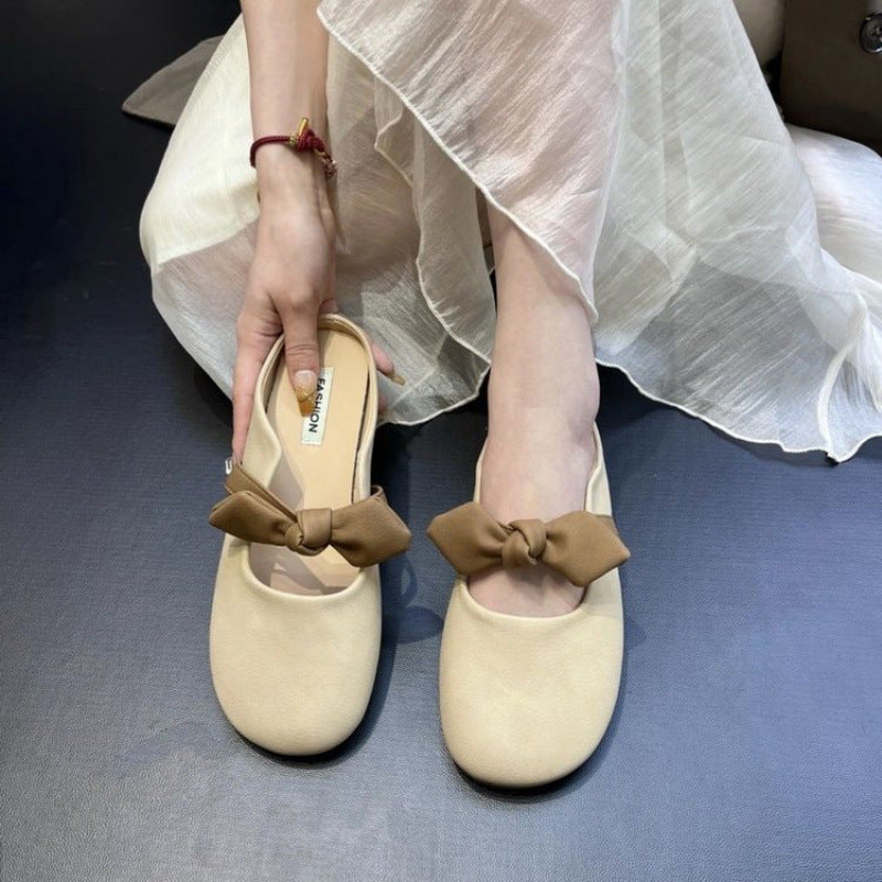 Damen Komfortable Slipper mit modischer Schleifenverzierung R&B