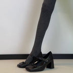 Damen Mary Jane Absatzschuhe mit dekorativen Schleifen und komfortablem Blockabsatz R&B