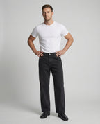 Retro Jeans Washed Schwarz Grau