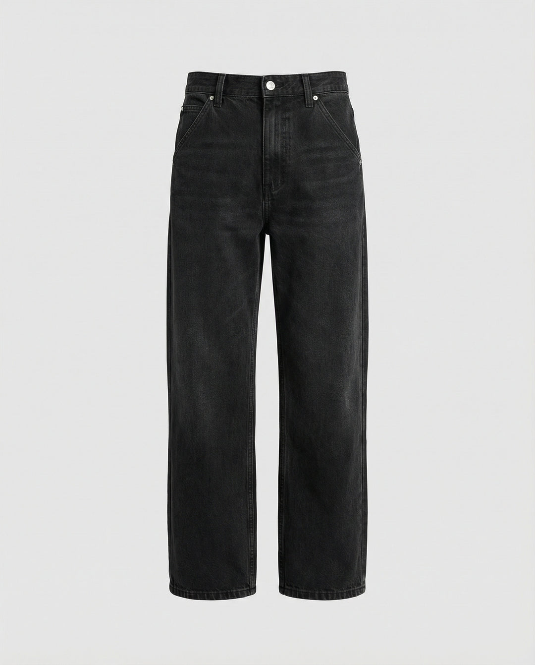Retro Jeans Washed Schwarz Grau