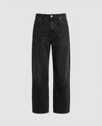 Retro Jeans Washed Schwarz Grau