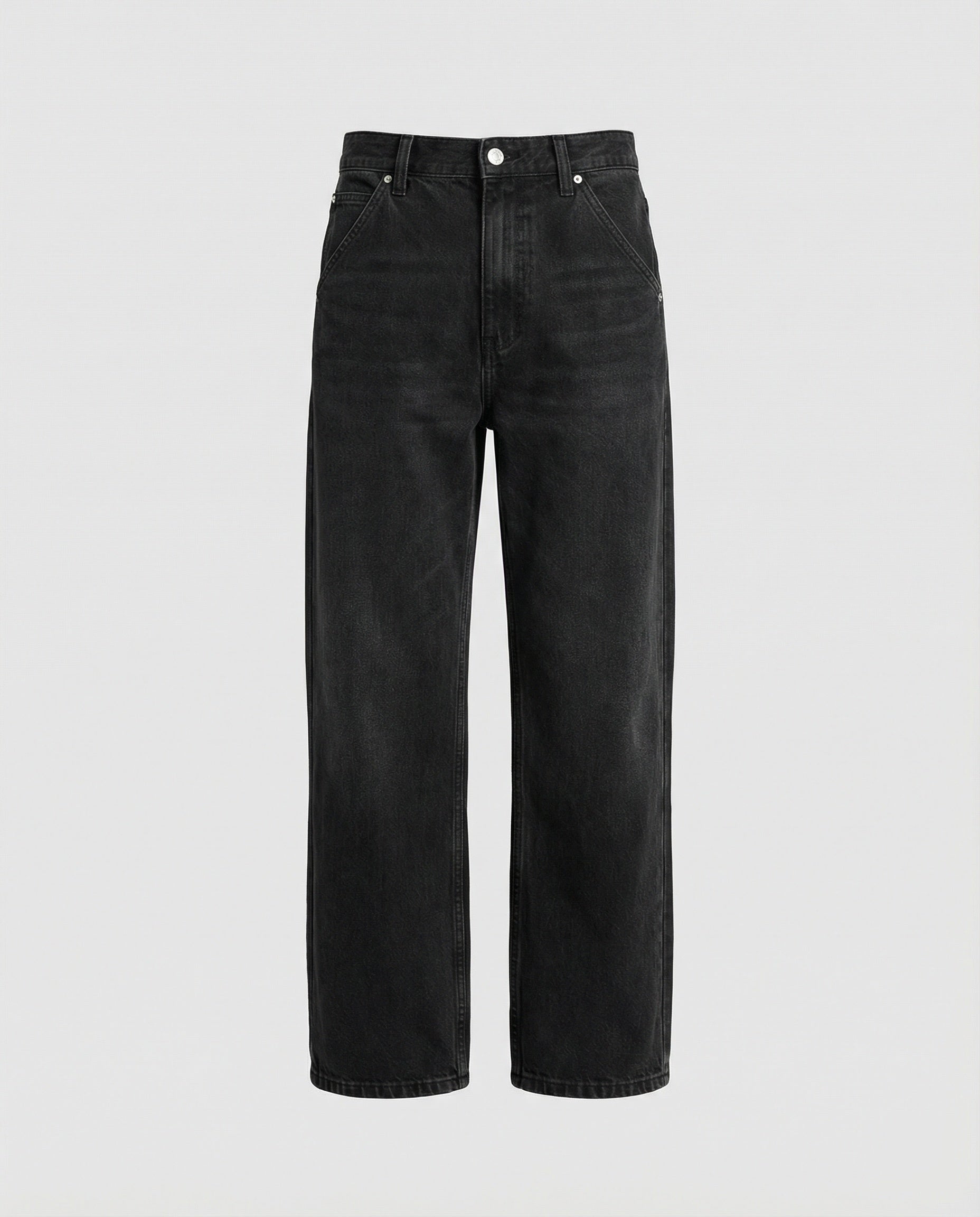 Retro Jeans Washed Schwarz Grau