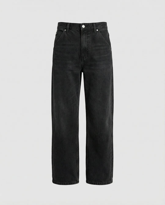 Retro Jeans Washed Schwarz Grau
