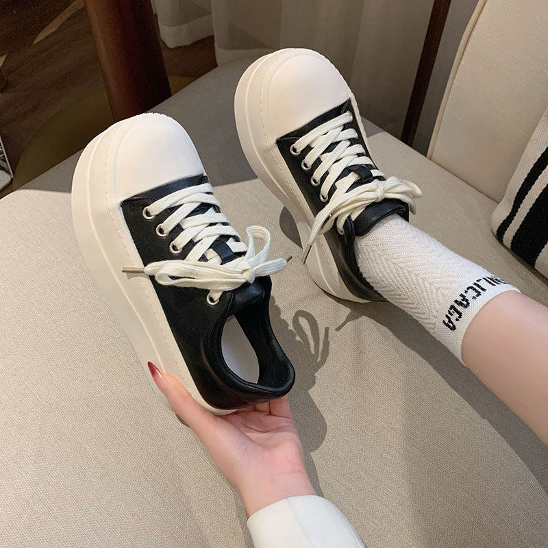 Damen Plateausneaker mit modischer Schnürung und komfortablem Innenfutter