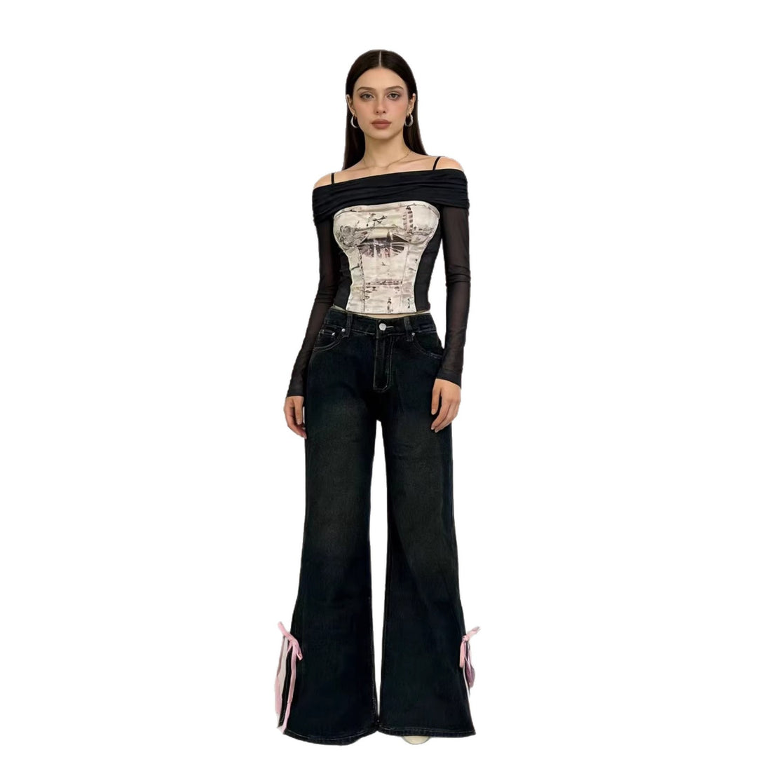 Damen Hochwertige vielseitige Jeanshose R&B