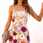 Damen Elegantes Cocktailkleid mit zarter Blumenstickerei R&B