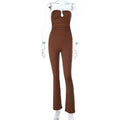 Damen Stilvolles Jumpsuit mit tailliertem Schnitt und ausgeschnittenem Detail R&B