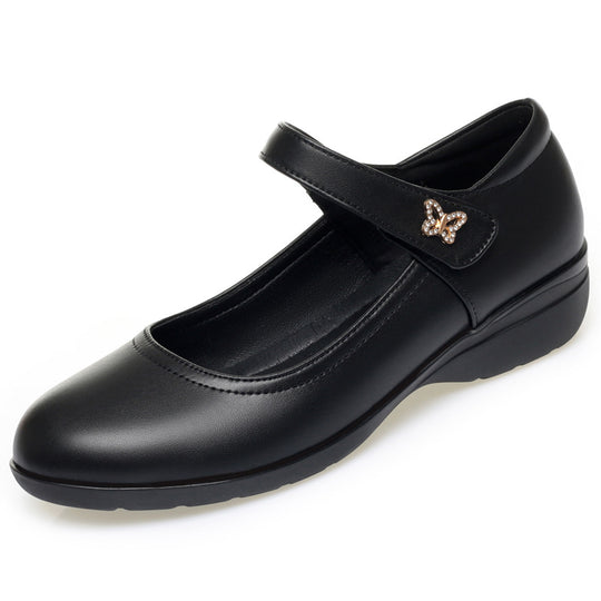 Damen Komfortable Ballerinas mit luftiger Lochmusterung und verstellbarem Riemen R&B