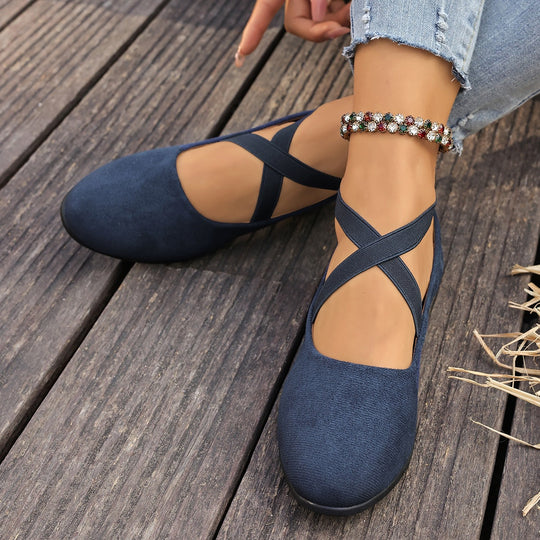 Damen Halbschuhe mit elegantem Riemendesign R&B