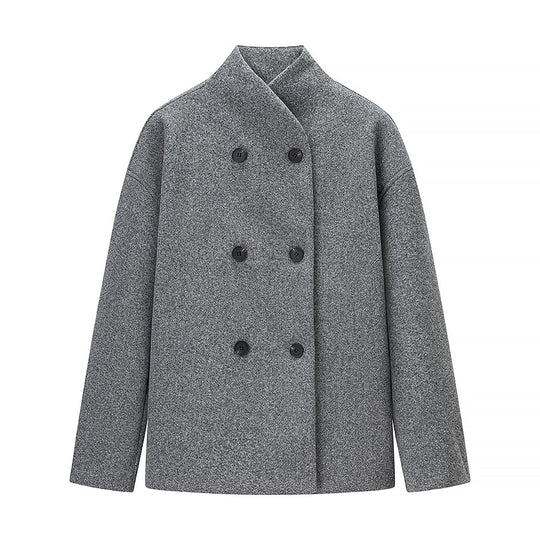 Damen elegante Doppelreiherjacke R&B