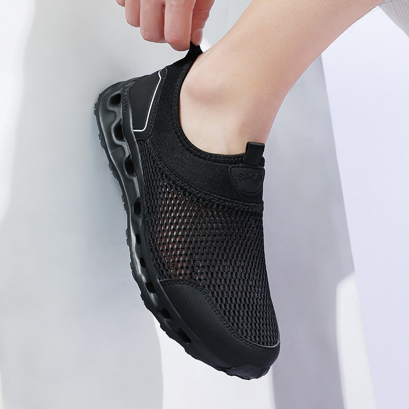 Damen Atmungsaktive Freizeitschuhe mit flexiblem Netzmaterial und rutschfester Sohle