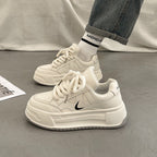 Damen modische Sneaker mit hohem Plateau und atmungsaktiver Obermaterial von