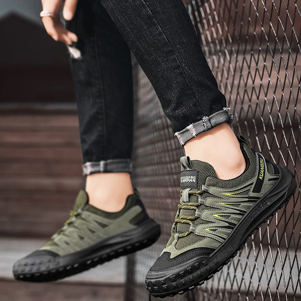 Damen Sportliche Freizeitsneaker mit atmungsaktivem Mesh und robustem Sohlenprofil R&B