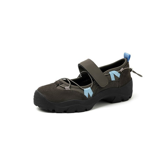 Damen Sportliche Ballerinas mit verstellbarem Riemen und rutschfester Sohle R&B