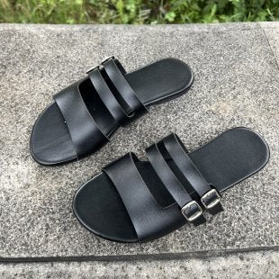 Damen Komfortable Doppelschnallen-Sandalen R&B