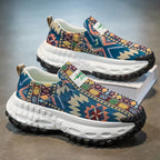 Damen Bequeme Slip-On Sneakers mit einzigartigem Muster R&B
