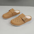 Damen bequeme Clogs mit modischem Riemen und atmungsaktivem Obermaterial R&B