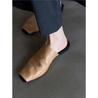 Damen Offene Mules aus weichem Leder R&B