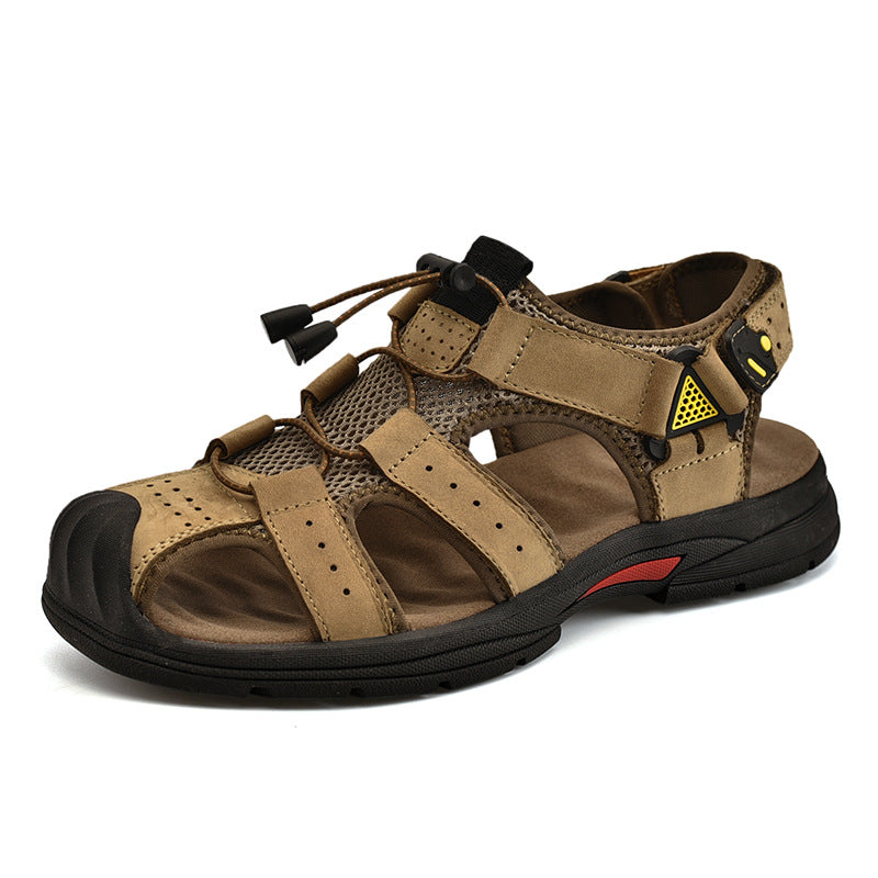 Damen Sandalen mit atmungsaktiven Netz-Elementen und rutschfester Sohle R&B