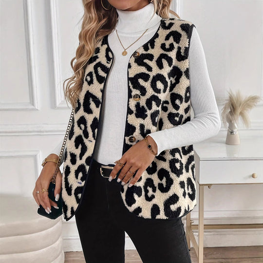 Damen modische Fell-Weste R&B