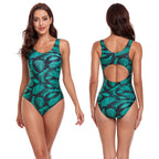 Damen Eleganter Badeanzug mit floralem Design R&B