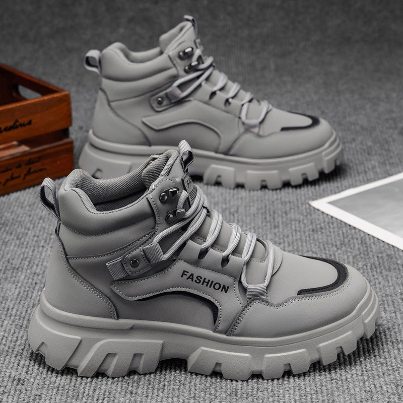Damen Trendige High-Top Sneakers mit robustem Sohlenprofil und modernem Design