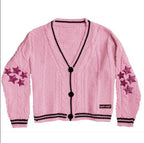 Damen Strickjacke mit aufwendigem Sternen-Design R&B