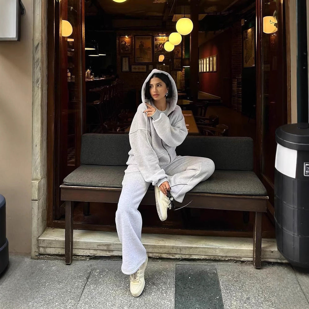 Damen Hoodie und Jogginghose mit weitem Schnitt R&B