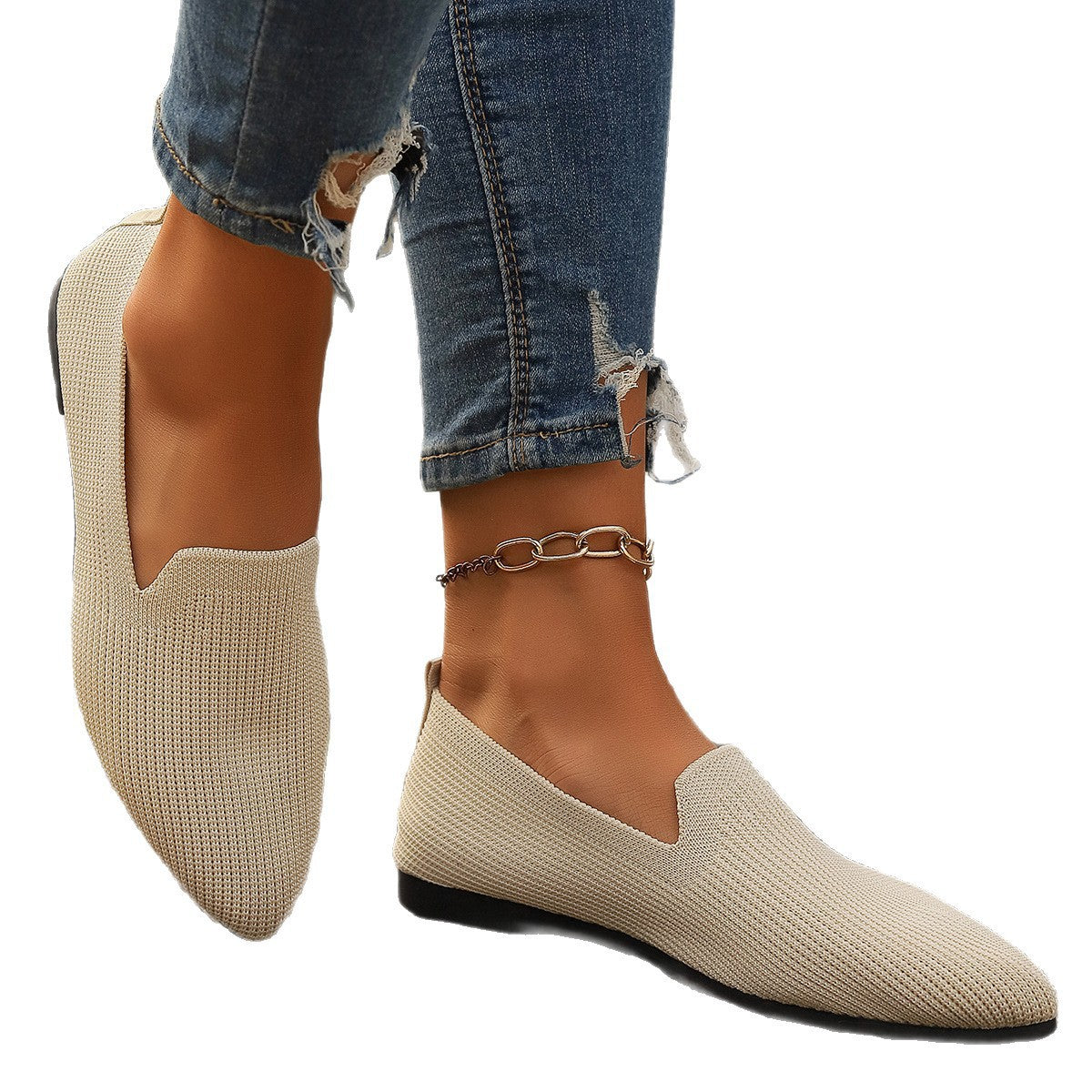 Damen Bequeme Slip-On Schuhe mit atmungsaktivem GewR&Be R&B