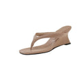 Damen modische Wedge-Pantoletten mit ergonomischem Fußbett und eleganten Riemen R&B