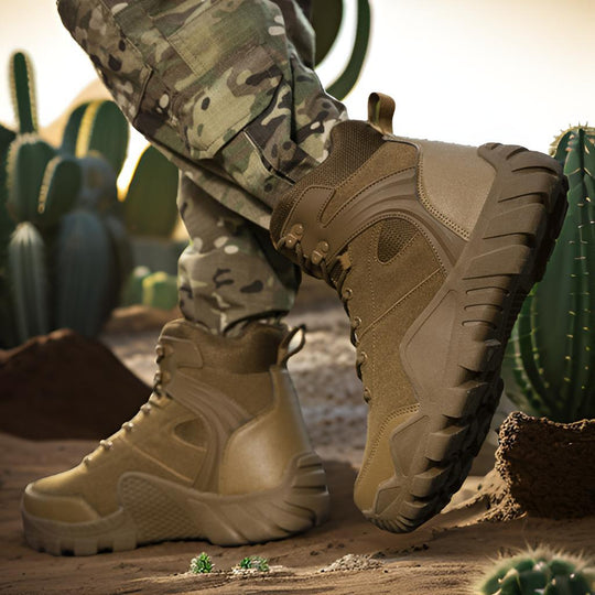 Herren Tactical Sneaker mit hohem Knöchelschutz und rutschfester Sohle R&B