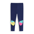 Mädchen Leggings mit fröhlichen Obst-Applikationen R&B